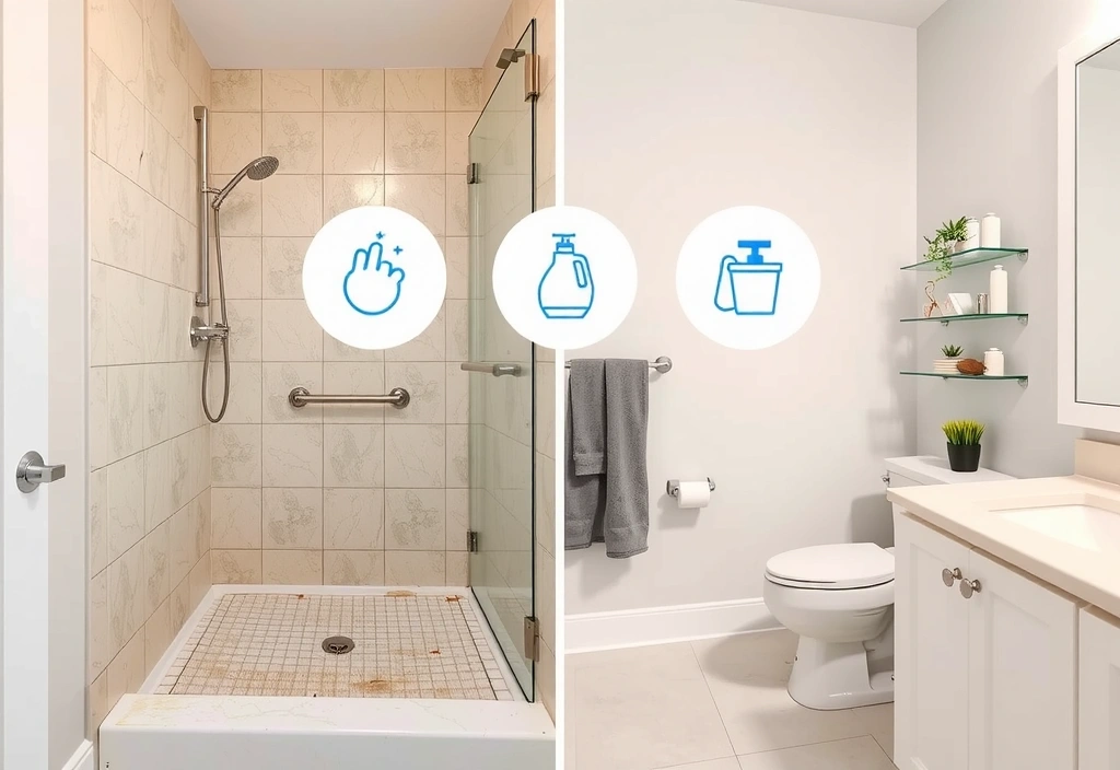 Bathroom before cleaning