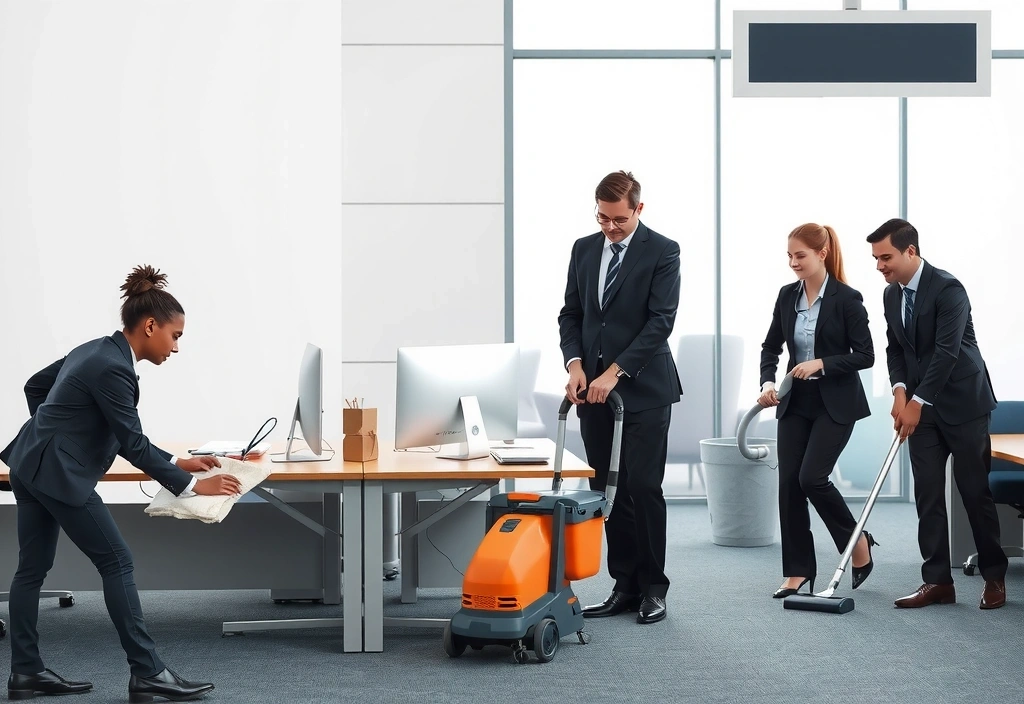 Commercial office cleaning service