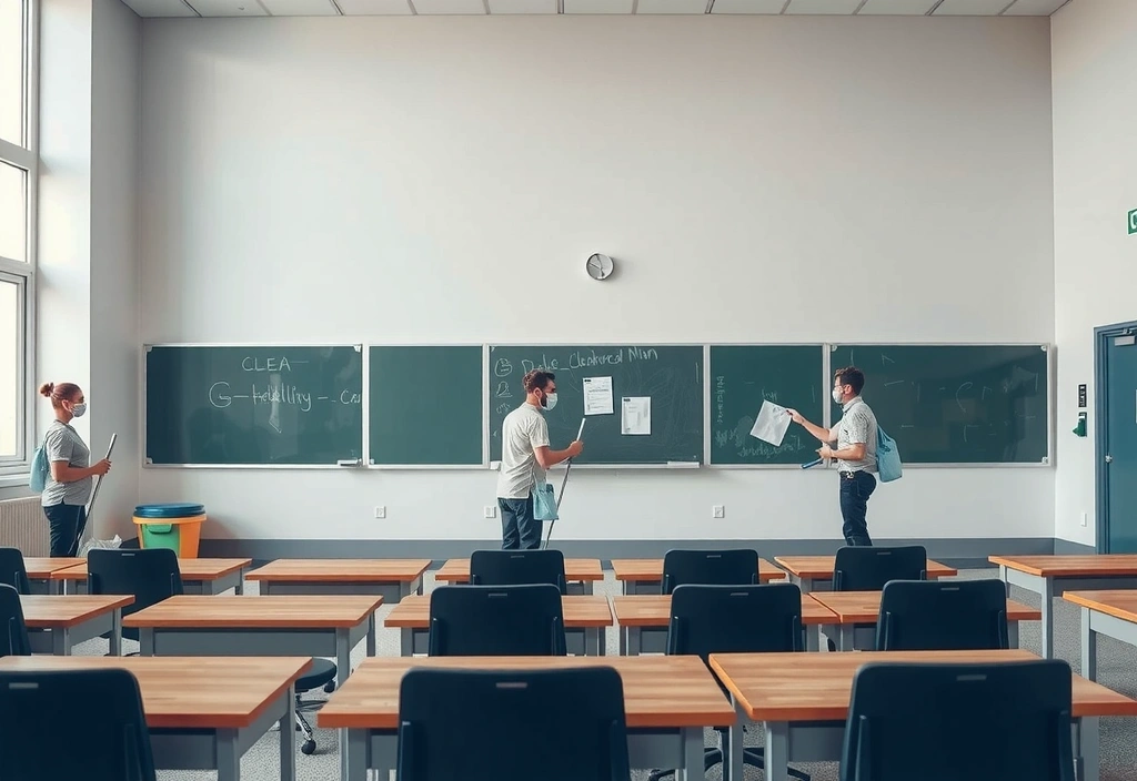 Educational institution cleaning