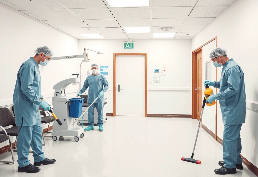 Healthcare facility cleaning