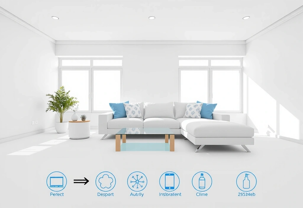 Living room cleaning