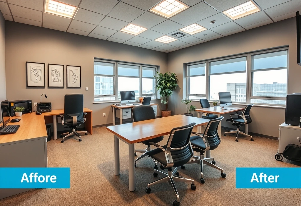 Office space after cleaning