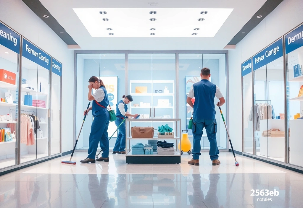 Retail space cleaning